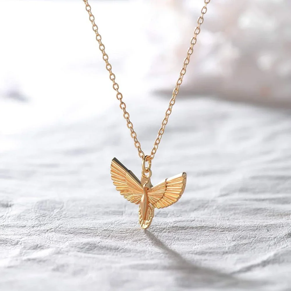 Dainty Gold Ankh Cross Necklace 18K Gold Filled Simple Pray for Peace Ankh Cross - Picture 2 of 5